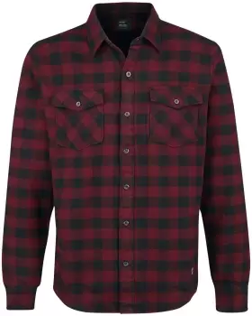 Image of Vintage Industries Harley Shirt Flanel Shirt red black