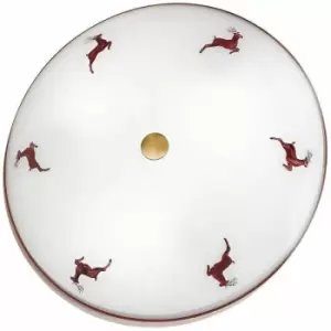 Image of Kolarz nonna - Cottage Style Glass Patterned Flush Ceiling Lamp, 3x E27