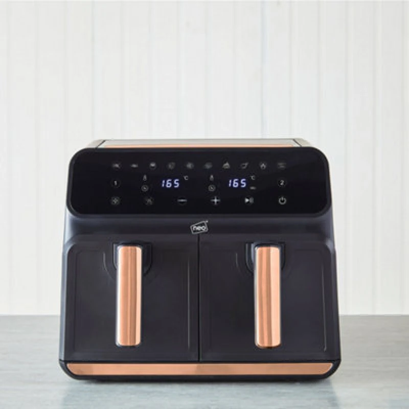 Image of Neo Black & Copper Electric 8.5L Digital Air Fryer With Dual Drawer