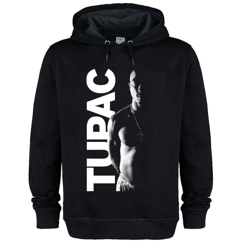 Image of Amplified Amplified Men Tupac Shakur Hoodie in Black Size: X-Small Black XS Male 5063425486984