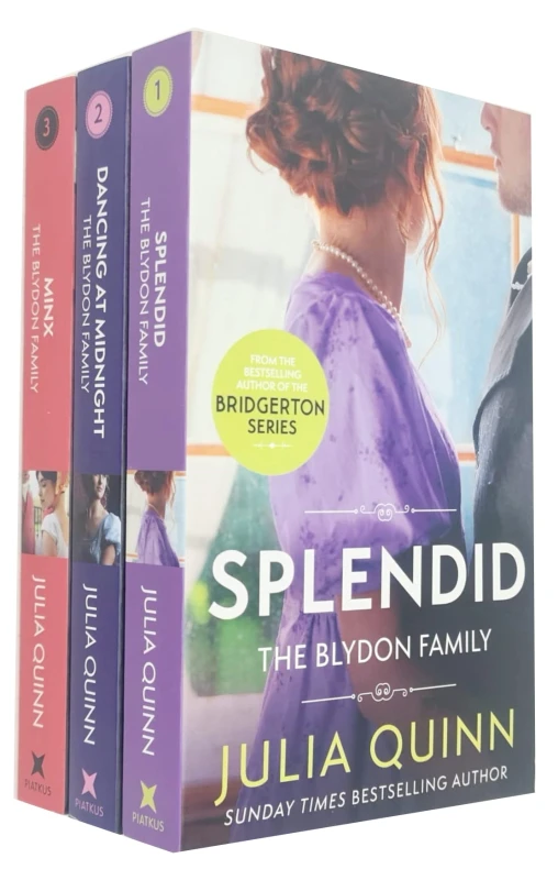 Image of Julia Quinn 3 Book Set Splendid, Dancing at Midnight, Minx Julia Quinn Books