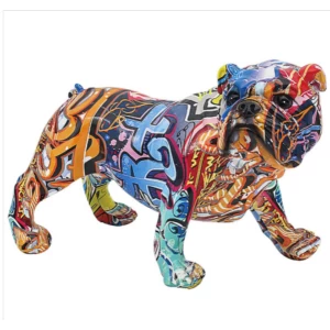 Image of Graffiti Bulldog Figurine By Lesser & Pavey