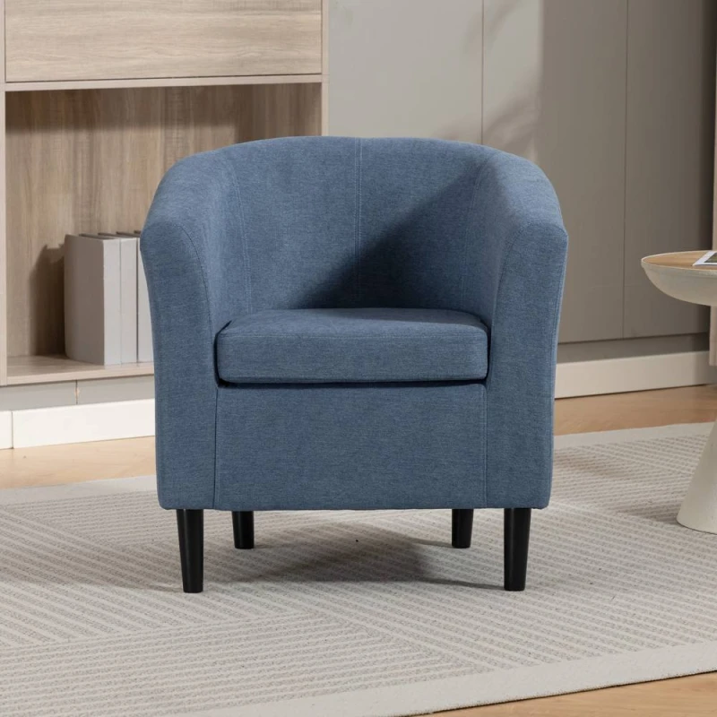 Image of Artemis Home Beulah Fabric Accent Chair in Light Blue Size: 1 Pack Light Blue Unisex 1 Pack