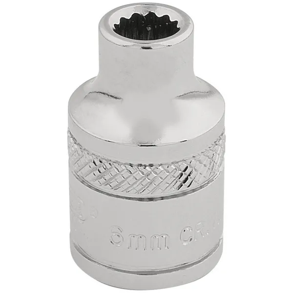 Image of Draper Expert 6mm 3/8" Square Drive Hi-Torq 12 Pt. Socket (Sold Loose) D-MMB 13226