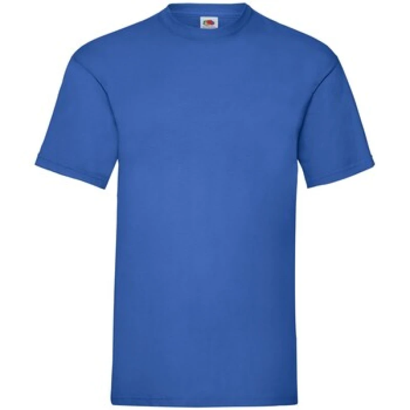 Image of Fruit Of The Loom Fruit of the Loom Men Valueweight T-Shirt in Blue Size: large Blue L Male 5063652785928