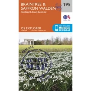 Image of Braintree and Saffron Walden by Ordnance Survey (Sheet map, folded, 2015)