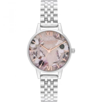 Image of Semi Precious Rose & Silver Bracelet Watch