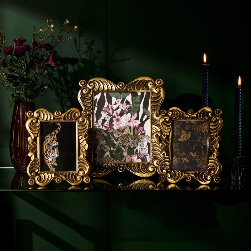 Image of Biba Jasmine Photo Frame - Gold Gold 4x6