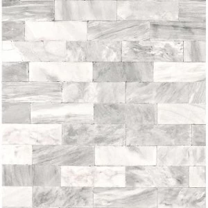Image of Superfresco Easy Herringbone Marble White Wallpaper Paper