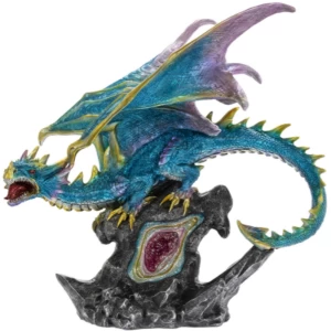 Image of Dragon Blue LED Figurine By Lesser & Pavey