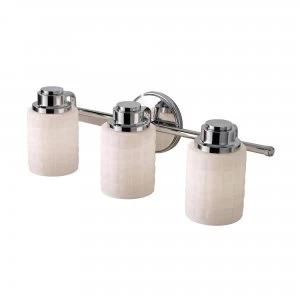 Image of 3 Light Bathroom Over Mirror Light Polished Chrome, G9