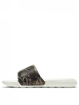 Image of Nike Victori One Slider - White/Snake, White/Snake, Size 5.5, Women