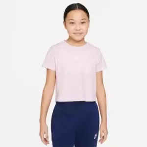 Image of Nike Repeat Crop T Shirt Junior Girls - Pink