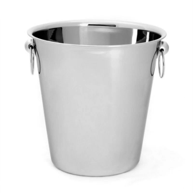 Image of Rink Drink Stainless Steel Ice Bucket - 4 Litre - Silver