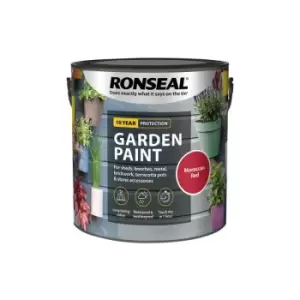 Image of Ronseal 39445 Garden Paint Moroccan Red 2.5 litre RSLGPMR25L