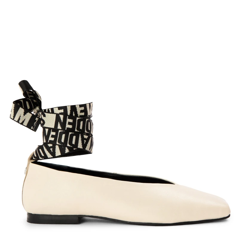 Image of Steve Madden Womens Fosse Ballet Pumps Coco Milk Lthr female 3 (36)