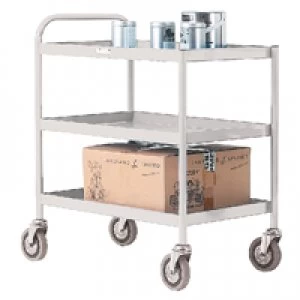 Image of Slingsby 3 Tier Grey General Purpose Trolley 331492