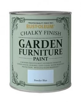 Image of Rust-Oleum Powder Blue Garden Furniture Paint - 750Ml