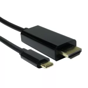 Image of TruConnect 16-1740 2m USB Type C M HDMI M Black Cable