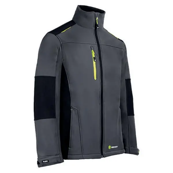 Image of Flex Beeswift FlexSoftshell Jacket Two-Tone Grey/Black XS SFSJGYBLXS