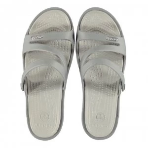 Image of Crocs Patricia Ladies Sandals - Silver/Pearl Wh