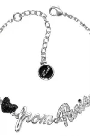 Image of Ladies Karl Lagerfeld Silver Plated Love From Paris Bracelet 5378178