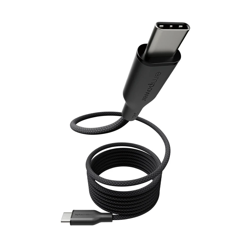 Image of PanzerGlass PanzerGlass empower by Magnetic 240W USB-C to USB-C Cable USB 2.0 1.5M Space Black EM68208