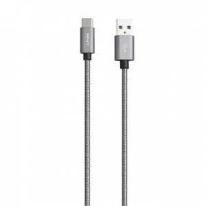 Image of PNY C-UA-TC-CFL20-03 USB cable 1m 2.0 USB A USB C Grey