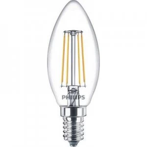 Image of Philips LED (monochrome) EEC A++ (A++ - E) E14 Candle 4 W = 40 W Warm white (Ø x L) 35mm x 97mm