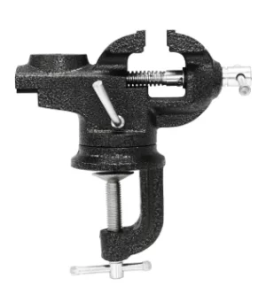 Image of Rolson Swivel Table Vice with Anvil, Blue, 60mm