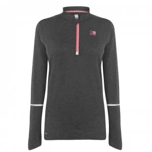 Image of Karrimor XLite MI Zip Top Ladies - Dark Grey Marl