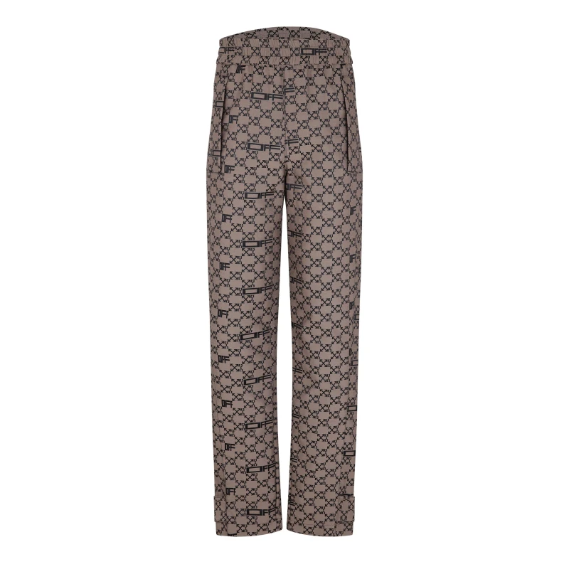 Image of Off White Womens Mono Track Pant Monogram Trousers Black Monogram female 8 (40)