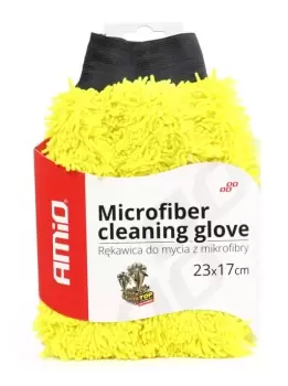 Image of AMiO Car wash mitt Yellow 02517