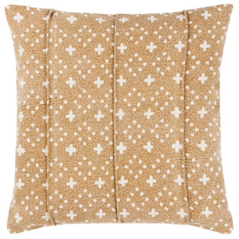 Image of Yard Helm Organic Woven Polyester Filled Cushion Yellow