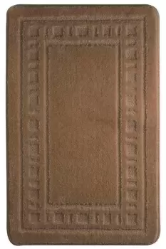 Image of Armoni 2 Piece Bath Mat Set - Size: Bathmat Set - Brown - Textured