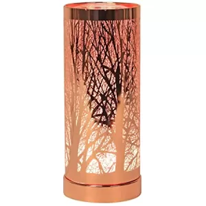 Image of Tree Silhouette Touch Operated Wax Melt Gold Aroma Warmer UK Plug