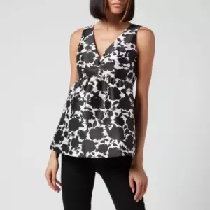 Image of Kate Spade New York Womens Bi-Color Soiree Top - French Cream - S