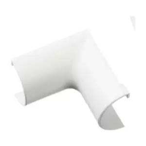 Image of D-line - 20x10mm White Micro+ Trunking Clip-Over Internal Bend - White