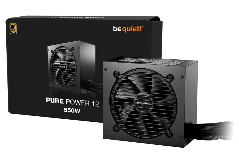 Image of Be Quiet! Pure Power 12 550W 80+ Gold Certified ATX Power Supply - BP001EU