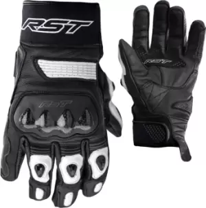 Image of RST Freestyle II Motorcycle Gloves, black-white, Size L, black-white, Size L
