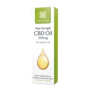Image of Healthspan High Strength CBD Oil 250mg - Oral drops 10ml