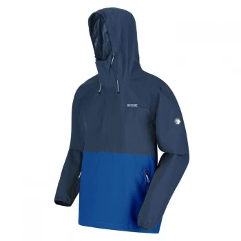 Image of Regatta Walfield Waterproof Overhead Jacket - DkDen/NautBl
