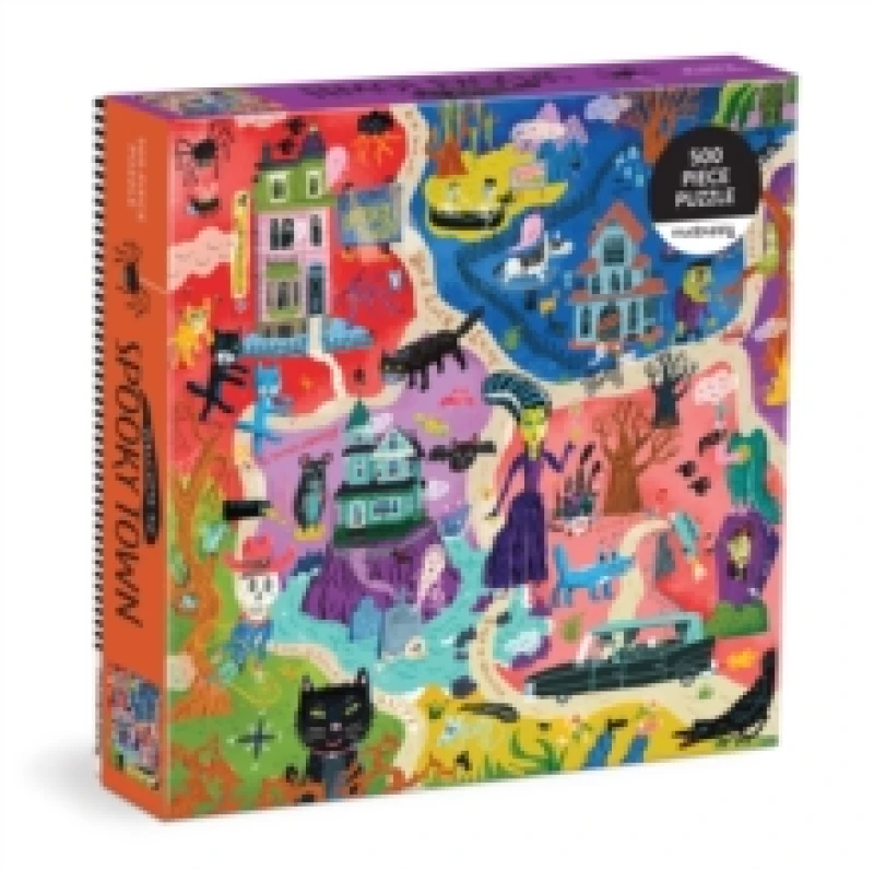 Image of Welcome to Spooky Town 500 Piece Family Puzzle Jigsaw