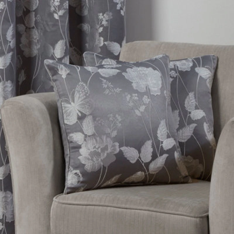 Image of Meadow Cushion Cover In Silver