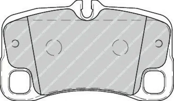 Image of Ferodo Ferodo FDB4211 Brake Pad Set Rear Axle Premier Car FerodoBrakePads-FDB4211