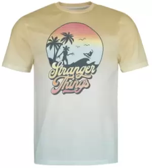 Image of Stranger Things Sunset circle T-Shirt multicolour