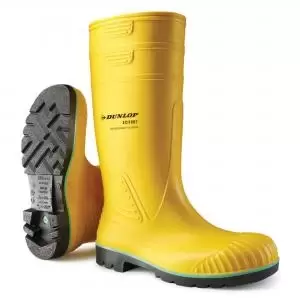 Image of Dunlop Acifort Heavy Duty Full Safety Wellington Boot Yellow 07 Pair