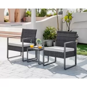 Image of Furniture Box FurnitureBox Algarve Outdoor Bistro Set Black
