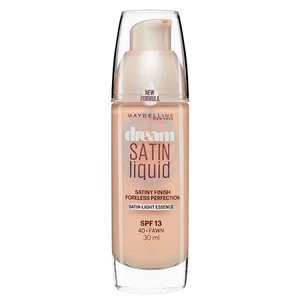 Image of Maybelline Dream Satin Liquid Foundation 40 Fawn 30ml Nude