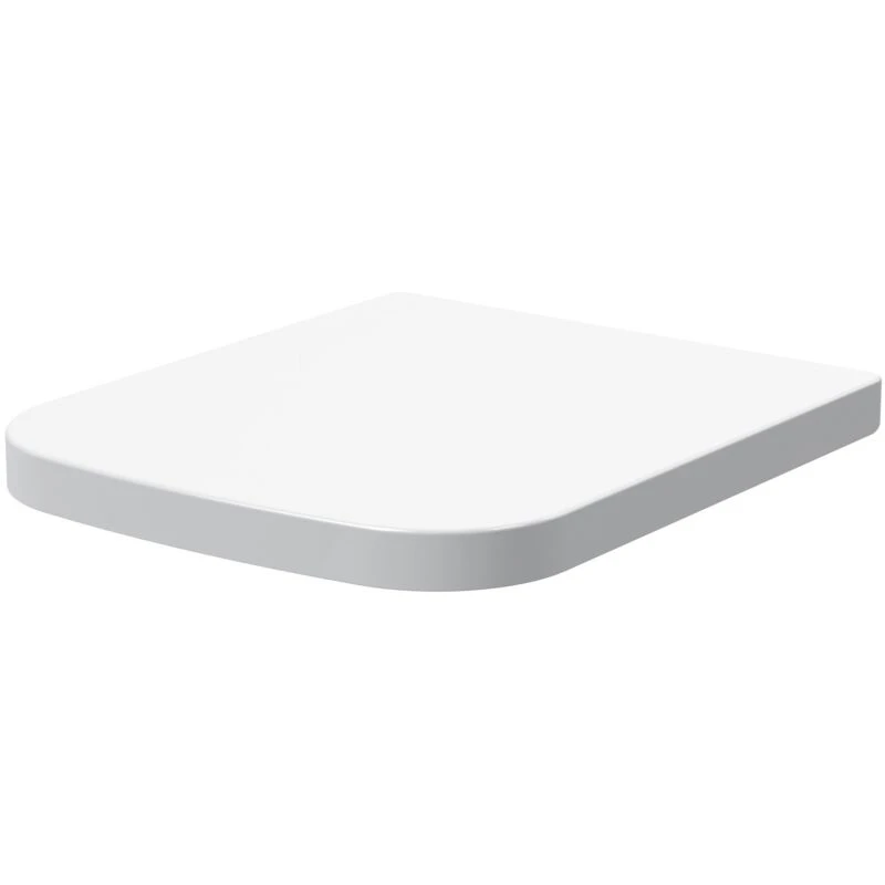 Image of nuie Square Wrapover Soft Close Toilet Seat (Urea), White NCG499